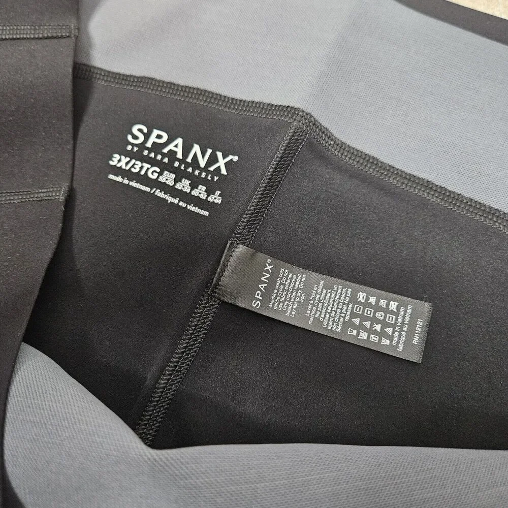 SPANX Black Cropped Icon Leggings Size 3X - Picture 3 of 7